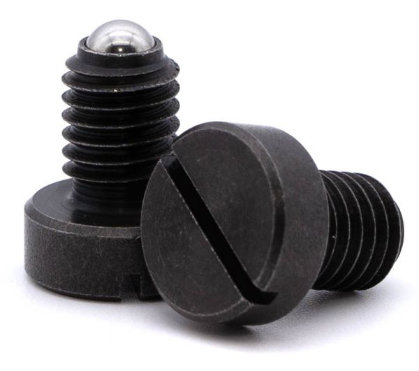 Spring plungers with head and slot