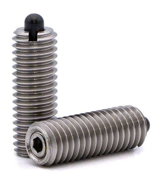 Spring plungers with threaded pin and bolt